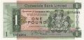 Clydesdale Bank Ltd 1963 To 1981 1 Pound,  1.10.1968